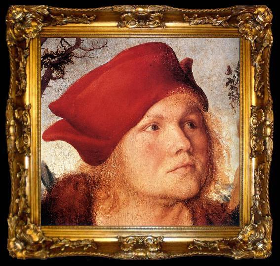 framed  CRANACH, Lucas the Elder Portrait of Dr. Johannes Cuspinian (detail) dfg, ta009-2